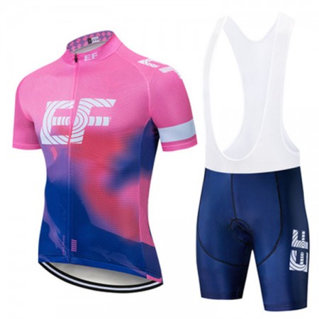 Conjunto Maillot + Culotte Corto con tirantes 2019 EF Education First Pro Cycling Mujer N001